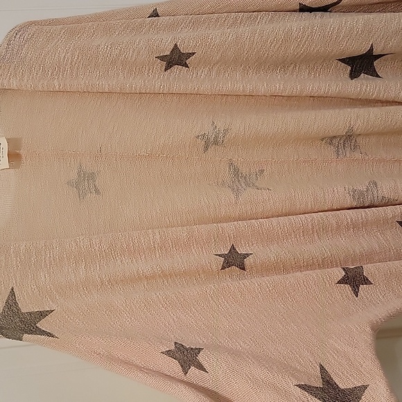143 Story Oversized Star Lightweight Cardigan Wrap Beachcover Size Large - Picture 7 of 8
